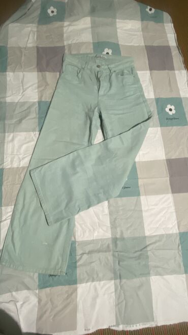 спартивный штаны: Повседневные брюки, Средняя талия, Осень-весна