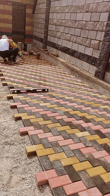 Евробрусчатка: Прессованная брусчатка высокого качества,в форме кирпича,есть все — 11