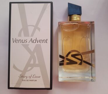 Ətriyyat: Şüşə butulkada "Venus Advent Story of Love" ətri. Butulkanın forması