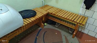 столы со скамейками: Отургуч Жыгач, Жөлөнгүчү жок