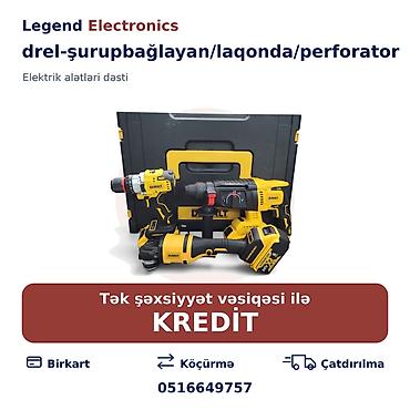 drelər: Elan başlığı: Akkumulyatorlu elektrik alət dəsti — 1