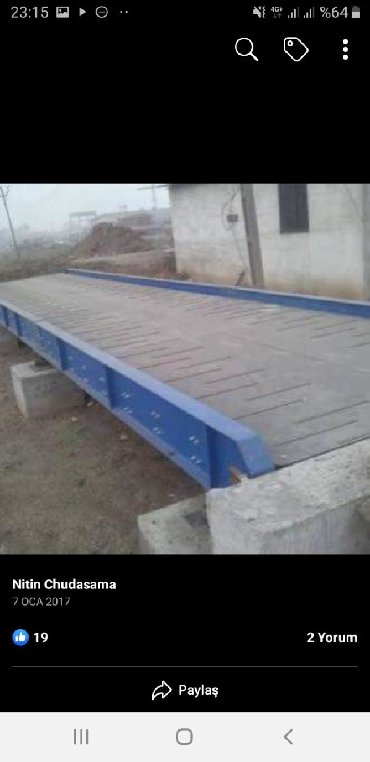 Ticarət tərəziləri: 100 t
terezi satisi — 5