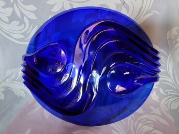 Ostalo posuđe: Kobaltno nov plav tanjir za na sto,90te.Luminarc Francuska. Nov — 18