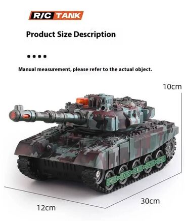 Ostalo: Nov RC tenk. Može da se kreće napred, nazad, levo. desno, da mu se — 14