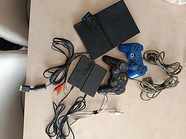 çoxlu oyun: Sony PlayStation 2 Slim oyun konsolu dəsti Dəst tərkibi: - Sony PS2 — 2