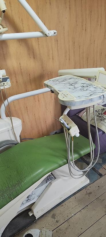 tibbi avadanliqlar az: Stomatoloji kreslo və qurğu komplekti - Yaşıl rəngli rahat — 3