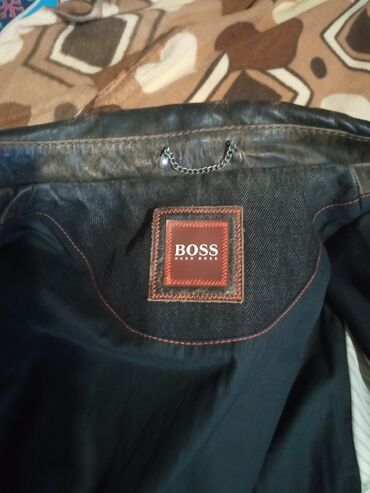 Kurtkalar: HUGO BOSS kişi dəri gödəkcə - Material: qalın, təbii dəri — 26