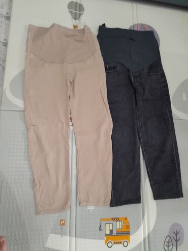 брюки для беременным: Повседневные брюки, Высокая талия, Осень-весна, M (EU 38)