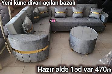 taxta satilir: Künc divan, Qonaq otağı üçün, Parça, Bazalı, Açılan, Kitab — 1