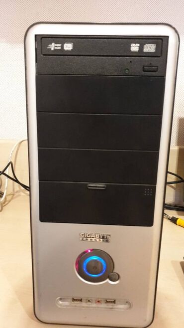 Masaüstü kompüterlər və iş stansiyaları: Gigabyte Chassis Core 2 duo, 2 Ram, 160GB HDD, Windows 7 sistem. tam