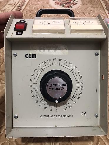 ampermetr: CEM/KNITECH tənzimlənən laboratoriya gərginlik mənbəyi (variak tipli) — 1