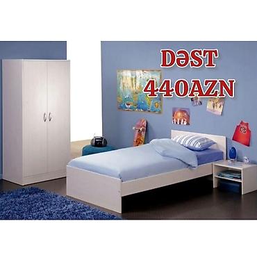 gence divan: Oğlan və qız üçün, Yeni, Təknəfərlik çarpayı, Dolab, Tumba, Yazı masası — 4