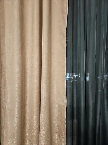 posteljina srca: Dva Drapera, kapućino boja po 1m sa 248 cm, novo — 1