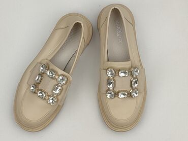 klapki z futerkiem badura: Marquiiz, Flat shoes for women, size 38