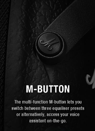 Qulaqcıqlar: Yeni Simsiz (Bluetooth) Qulaqcıqlar, Marshall, rəng - Qara — 8