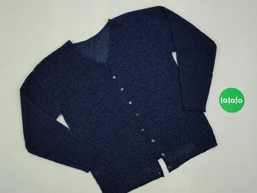 Sweter rozpinany L (EU 40), stan - Dobry, wzór - Jednolity kolor, kolor - Niebieski