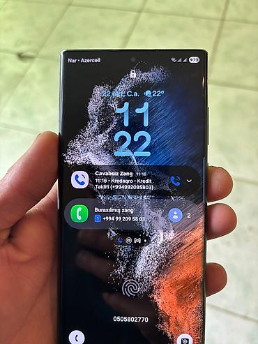 ram 16gb ddr4: Samsung Galaxy S22 Ultra, 256 GB, rəng - Qara, Barmaq izi — 1