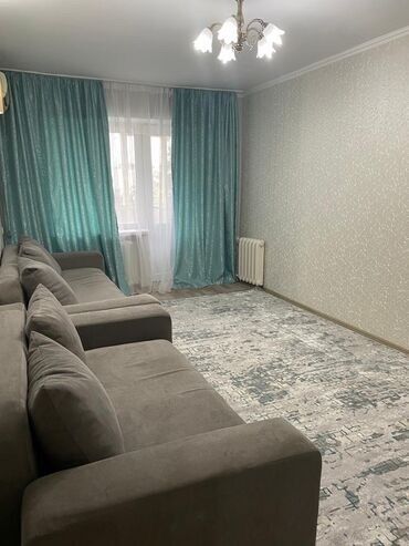 квартира бишкек шлагбаум: 2 комнаты, Агентство недвижимости, Без подселения, С мебелью полностью