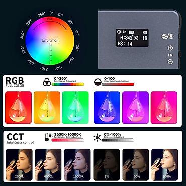 2500k: Портативная RGB - панель для фото и видео (RGB свет) Новинка! — 4