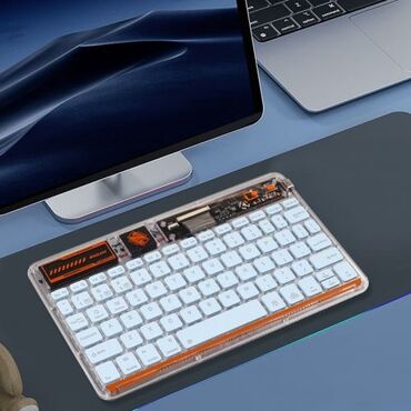 Клавиатуры: Беспроводная Bluetooth клавиатура c подсветкой для смартфонов и