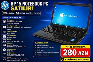 hp omen 15: HP 15 noutbuk Texniki xüsusiyyətlər: - Prosessor: Intel Core — 1