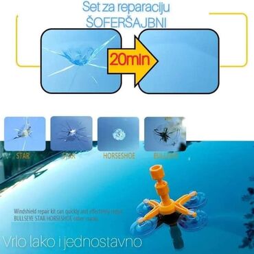 Auto elektronika: Set za reparaciju vetrobranskog stakla / šoferke 999 rsd Set za