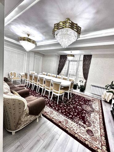купить квартиру в бишкеке без ремонта: 4 комнаты, 130 м², Элитка, 7 этаж, Дизайнерский ремонт