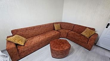 Divan və kreslo dəstləri: İşlənmiş, Künc divan, Pufik — 2