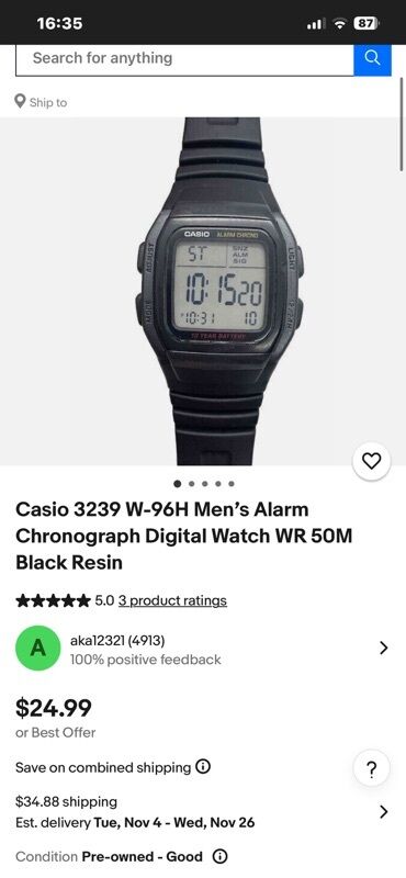 Спортивные часы: Спортивные часы часы, Casio (G-Shock), Таймер и секундомер, Водонепроницаемые, Мужские