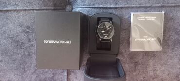 хочу купить часы: Qol saatı, Emporio Armani, rəng - Qara