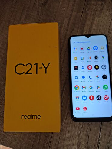 Realme: Realme C21Y, 64 GB, rəng - Qara, Sensor, İki sim kartlı