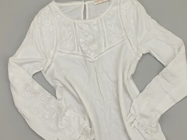 białe bluzki satynowe: Blouse, M (EU 38), condition - Perfect