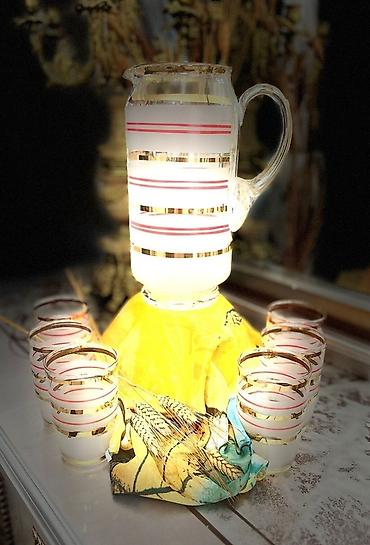 cay: Çay dəsti, rəng - Qara, Xrustal, 6 nəfərlik, Çexiya — 7
