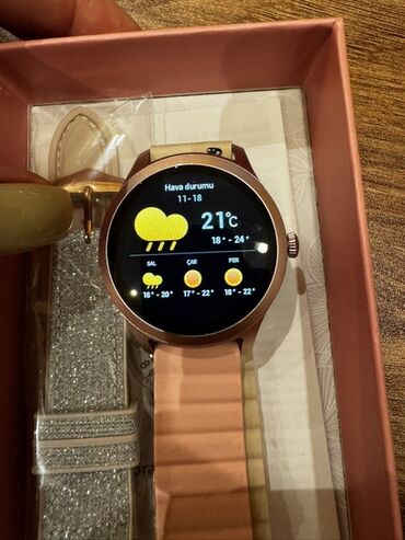 Smart saatlar: Smart saat, Sensor ekran, rəng - Qızılı — 6