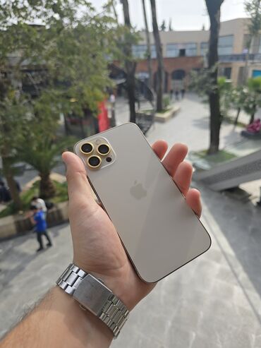 pilte qaz: IPhone 12 Pro Max, 256 GB, Qızılı, Face ID