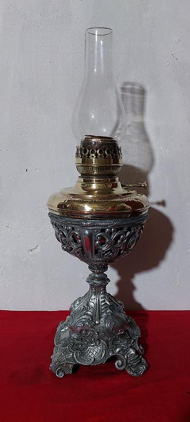 antika şamdanlar: Məhsul: 19-cu əsrin sonları almaniya, fransa istehsalı neft lampaları; — 5