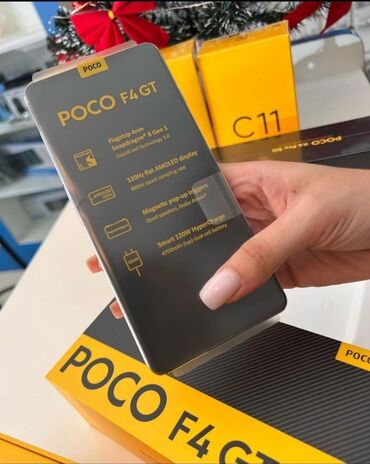 Poco: Poco F4 GT, Б/у, 128 ГБ, цвет - Желтый, 2 SIM