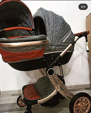 обмен на коляску: Срочно продам Детскую коляску 2 в 1 (люлька + прогулочный блок) — 3