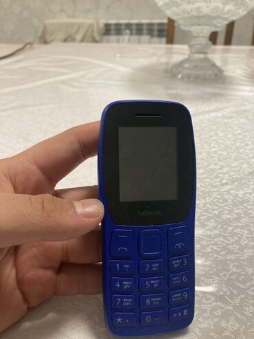 телефон алабыз: Nokia 105 4G, Новый, цвет - Синий, 1 SIM