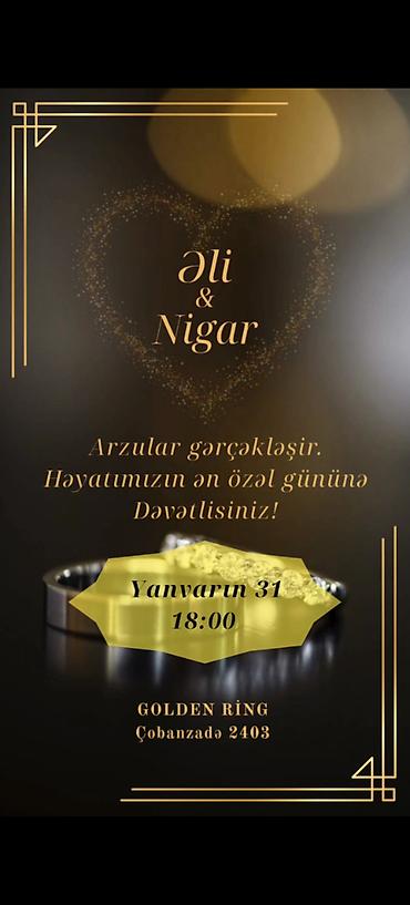 Məhsul: Fərdi toy dəvətnamələrinin hazırlanması və dizaynı