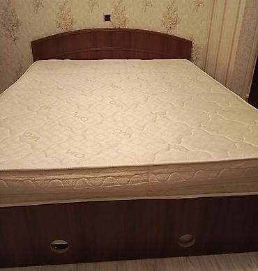 Mebel: İşlənmiş, İkinəfərlik çarpayı, Bazalı, Matras ilə, Siyirməsiz, Azərbaycan — 1