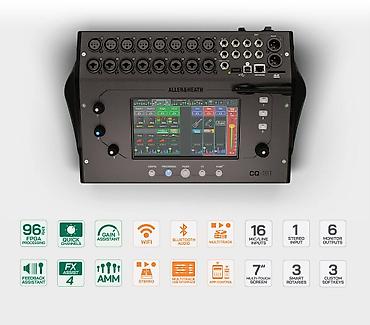 ми 12 х: Allen & Heath CQ-18T - сверхкомпактный цифровой микшер на 18 — 1