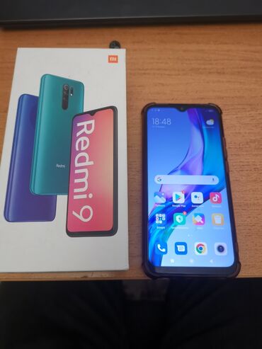 Redmi: Redmi, Redmi 9, Б/у, 64 ГБ, цвет - Синий, 1 SIM, 2 SIM