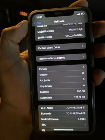 Kompüter, noutbuk və planşetlər: IPhone 11 Pro Max, 256 GB, Face ID