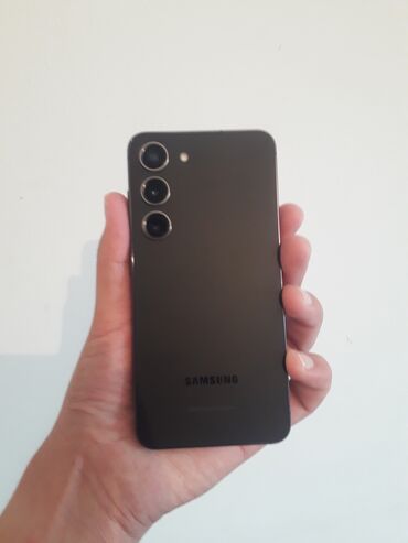 самсунг бу телефон: Samsung Galaxy S23, Колдонулган, 256 ГБ, түсү - Кара, eSIM