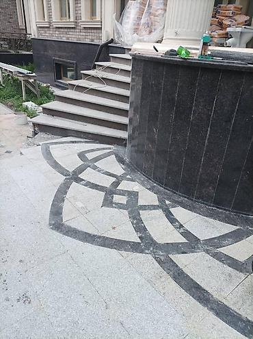 Фасадные плиты Сары-Таш (Травертин): Гранит серый мрамор Сары таш — 5