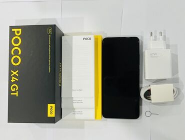 1.2.iwlenmiw.mabil.telfonlar: Poco X4 GT, 256 GB, rəng - Gümüşü, Barmaq izi, Face ID