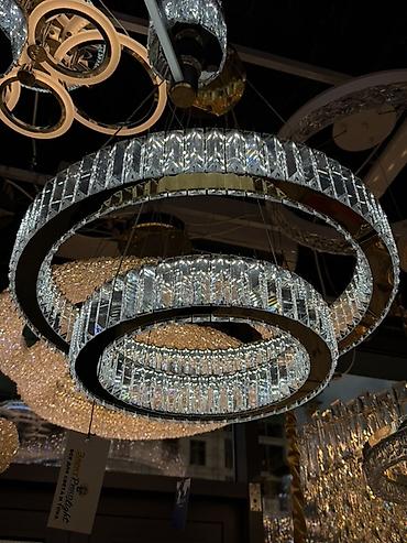 smart light: Подвесной светодиодный светильник с тремя кольцами - Дизайн: каскад — 1