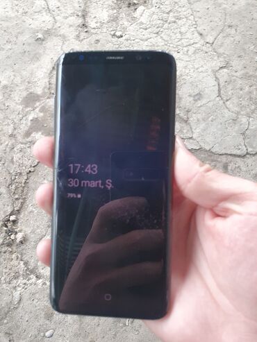 samsung note 3 ekran: Samsung Galaxy S8, 64 GB, rəng - Qara, Sensor, Barmaq izi, Simsiz şarj