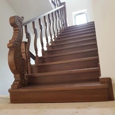Обшивка лестниц: Изготовление лестниц на заказ город Ош — 3
